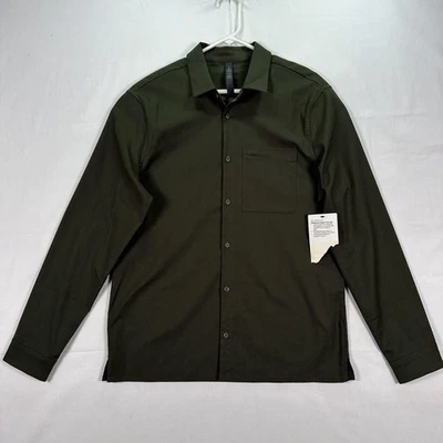 Lululemon Masons Peak Flannel Shirt Mens Large Green Button Up Long Sleeve NWT - Image 1 of 4