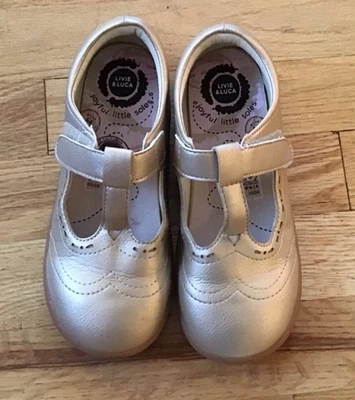 13码香槟Livie And Luca Amica T带女孩Mary Jane凉鞋 — 第 1/4 张图片