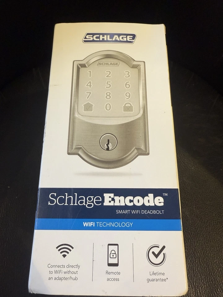 Schlage Encode Smart WiFi Deadbolt Satin Nickel FACTORY