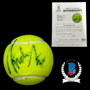 Andre Agassi Signed Tennis Ball Beckett COA Full Letter Tennis Legend Autograph - Picture 1 of 3