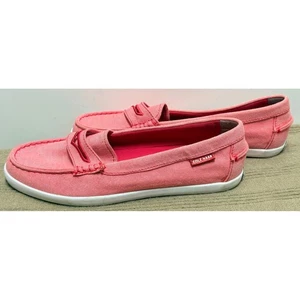 Cole Haan Pinch Classic Pink Canvas Boat Shoes Loafers Women's Size 9 - Picture 1 of 6
