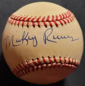 MICKEY RIVERS AUTOGRAPHED SIGNED OMLB BASEBALL W/ INSCRIPTION NY YANKEES JSA COA - Picture 1 of 3