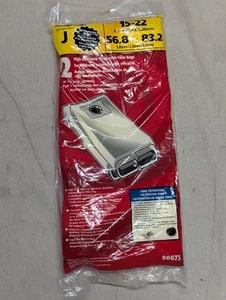 Shop Vac Type J 15-22 Gallon High Filter Vacuum Bags 2 Pack 90673 New Sealed - Picture 1 of 4