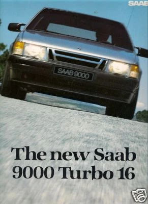 Saab 9000 Turbo 16 1985-86 UK Market Launch Large Format Sales Brochure - Image 1 of 2