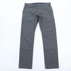 Pantalón J.Crew 484 Slim Fit Tech Para Hombre 34 x 31 Gris Pierna Recta Informal Negocios - Imagen 1 de 11