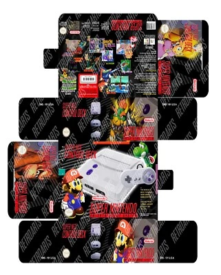 Super NES Jr. Console Box  - Photoshop Art To Print - Image 1 of 4