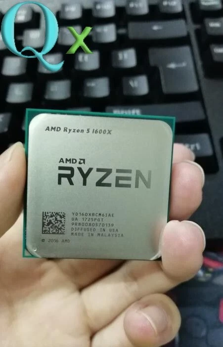 AMD Ryzen 5 1600X AM4 CPU Processor R5 1600X 3.6GHz 6Core 12T 95W 16MB Desktop - Image 1 of 1