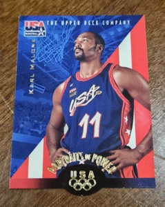 Upper Deck 1996 EE. UU. #51 Karl Malone retratos de poder - Imagen 1 de 2