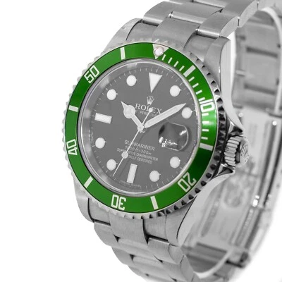 Rolex Submariner Date 40 mm acero esfera negra y bisel verde "Kermit" 16610LV Foto 1 de 4
