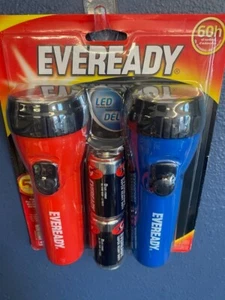 Eveready-LED-60 Hour Flashlight Dual Pack--Up to 5x Brighter-Batteries Included - Picture 1 of 5
