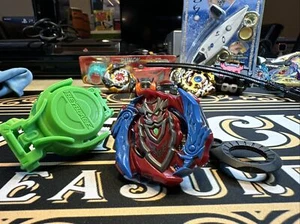 Beyblade Wonder Valtryek Slingshock Turbo Achilles W/ Launcher - Picture 1 of 6