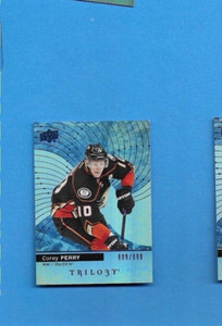 2017-18 Upper Deck Trilogy Blue #16 Corey Perry /999 17-18