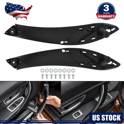 Front Left & Right Inner Trim Door Pull Handle 2013-2015 For BMW 320i 328i 335i - Imagem 1 de 4