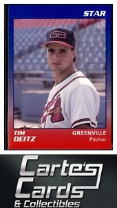 Tim Deitz 1989 Star Greenville Braves #5  Atlanta Braves
