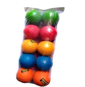 Stumper rubber cricket ball Multi colour Pack of 10 AU - Picture 1 of 4