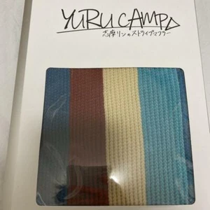 Yuru Camp Rin Shima Striped Scarf Hobby Stock Official Costume japan Anime - Picture 1 of 2