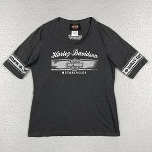 Camisa Harley Davidson para mujer grande gris bordada Hampton Roads Yorktown VA - Imagen 1 de 12