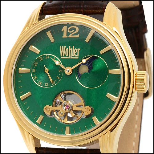 RELOJ DE LUJO MECÁNICO AUTOMÁTICO WOHLER FROMM PARA HOMBRE CUERO NUEVO Foto 1 de 1