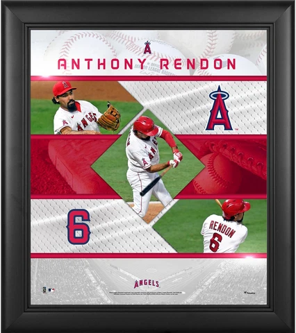 Anthony Rendon Los Angeles Angels Framed 15x17 Stitched Stars Collage Cover