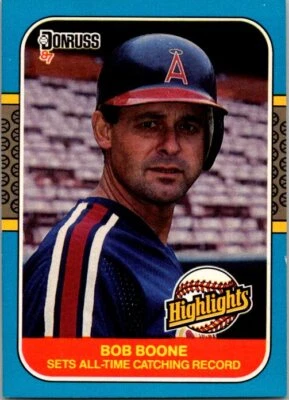 1987 Donruss Highlights #41 Bob Boone - Image 1 of 2