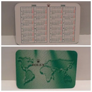 2005 - 2006 Authentic Rolex Annual Calendar Card 05 - 06 Brand New Exc Condition - Picture 1 of 3