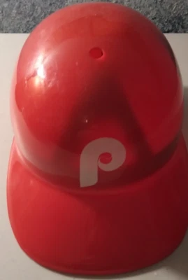 Casco de recuerdo de plástico vintage Philadelphia Phillies clásico años 70 logotipo Foto 1 de 4