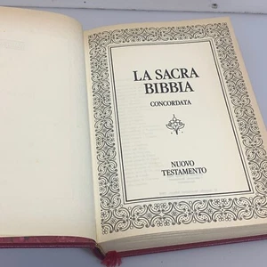 La Sacra Bibbia Concordata Nuovo Testamento Edizione CDE 1985 Copertina Rigida - Foto 1 di 7