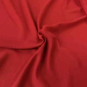 Solid Chiffon Fabric Polyester Dress Sheer 58'' Wide by The Yard Red - Picture 1 of 4