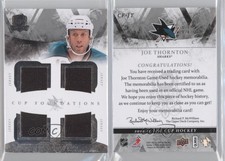 2010-11 Upper Deck The Cup Foundations Quadruple Jersey /25 Joe Thornton #CF-JT