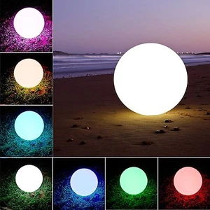 Wireless Waterproof LED Ball Lights Lamp IP65 RGB Multi Color Outdoor LED Lights - Picture 1 of 7