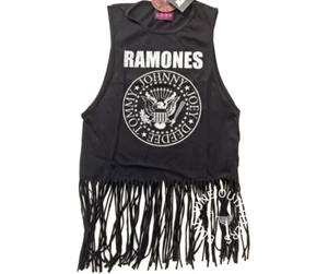 Ramones Presidential Seal Women's Fringed Tank Top - Picture 1 of 4