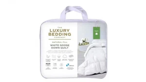 The Luxury Bedding Company 80/20 White Goose & Feather Down Quilt - Picture 1 of 2
