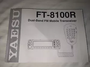 YAESU FT-8100R Dual Band Tranceiver Manual Original in Very Good Condition - Picture 1 of 14