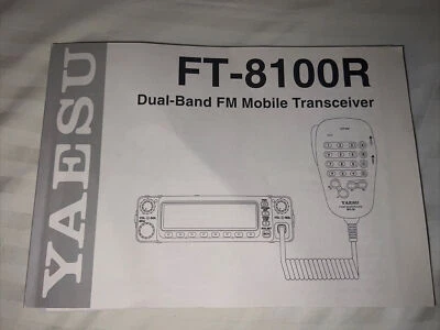 YAESU FT-8100R Dual Band Tranceiver Manual Original in Very Good Condition - Image 1 of 4