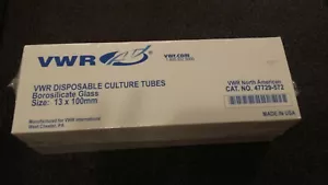 VWR Tubi Cultura 47729-572 13 X 100 MM Custodia vetro borosilicato di 1000 - Foto 1 di 3