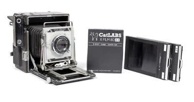 Graflex Speed Graphic 4X5 Camera w/ 135mm lens + film + holders #0685 - Image 1 of 4