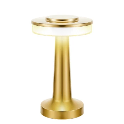 LED Table Lamp Dimmable Touch Desk Night Light Bedside Bar Cordless Rechargeable - Image 1 of 3