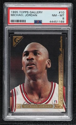 1995-96 Topps Gallery The Masters Michael Jordan #10 PSA 8 HOF - Image 1 of 3