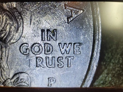 2005P Kansas IN GOD WE RUST State Quarter  Error Coin - Image 1 of 3
