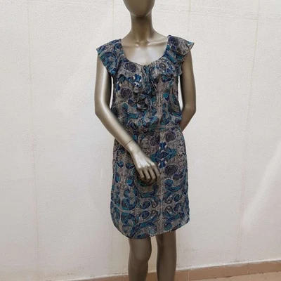 Leichtes Kleid von Max Studio, S, grau, blau, türkisblau, cremeweiß - Bild 1 von 4