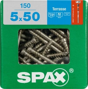 Spax Terrassenschrauben 5.0 x 50 mm TX 25 - 150 Stk. Schraube - Bild 1 von 3