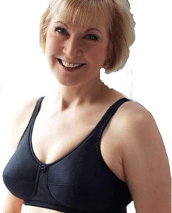 American Breast Care Women's Soft Cup Bra Black 38D - Picture 1 of 1
