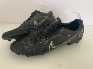 Nike Mercurial Vapor 14 Academy FG Football Boots Black Gold UK 9 DJ2869-007 - Picture 1 of 6