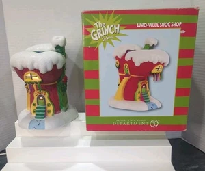 Dept 56 Dr Seuss The Grinch Who-ville Shoe Shop Whoville Christmas Village Rtrd - Picture 1 of 17
