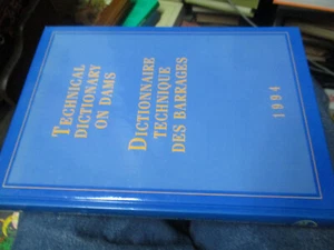 Technical Dictionary on Dams, large hardback 1994 in 6 languages  VG+ - Picture 1 of 2