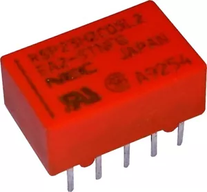 NEC DPDT PCB Relay 5V 2A Double Coil Latch Type EA2-5TNFG - Foto 1 di 3