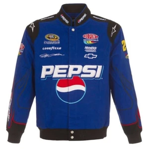 Giacca da corsa NASCAR vintage per adulti ricamata Royal Pepsi full snap jacket - Foto 1 di 3