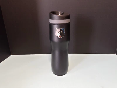 Vaso de viaje NBA Minnesota Timberwolves logotipo negro nuevo Wolves Foto 1 de 4