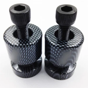 Carbin Fiber Swingarm Spools "RR" Logo 8mm Thread For Honda CBR600RR 2003-2011 - Imagen 1 de 6