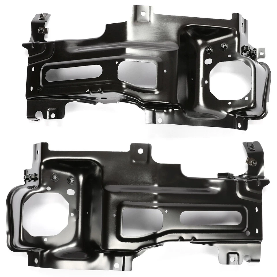 Black Front LH & RH Bumper Bracket For Chevrolet Silverado 2500 HD 2015-2019 - Image 1 of 1